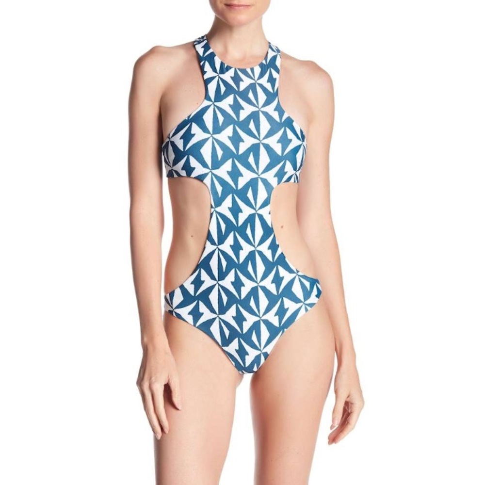 Mikoh Osaka Racerback Cutout One-Piece Swimsuit